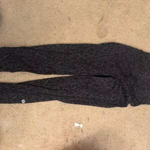 Lululemon Black Leopard Print Leggings